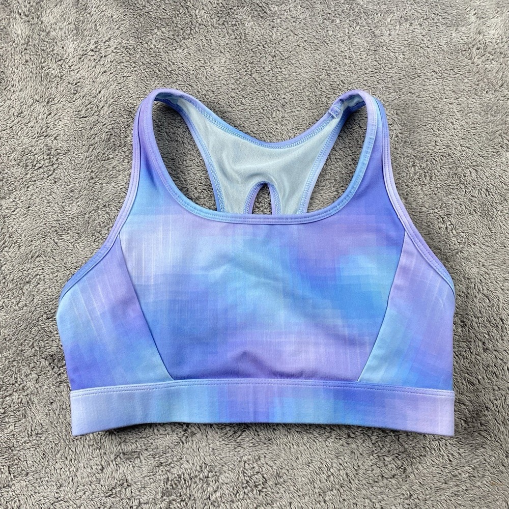 All in Motion Sports Bra Youth Size‎ XL (14) Blue Purple